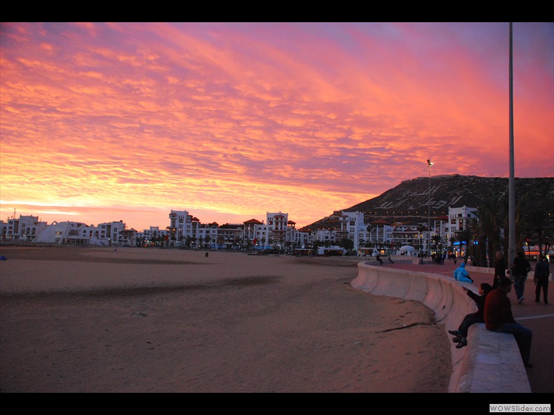 Coucher de soleil oriental
