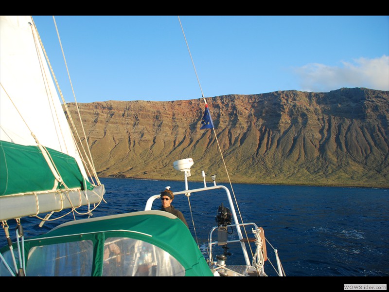 Louvoyage dans le canal de Lanzarote